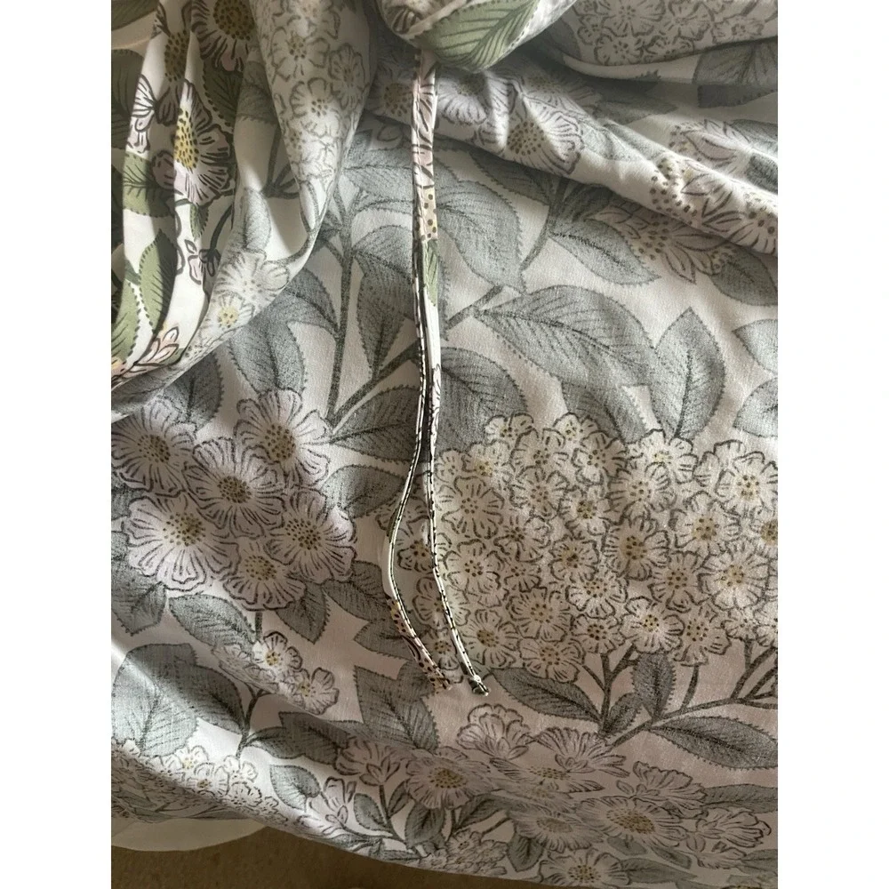 Garden Green- The Company Store King duvet cover. Rare!
